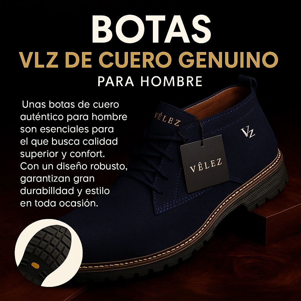 BOTIN VLZ DE CUERO GENUINO PARA HOMBRE