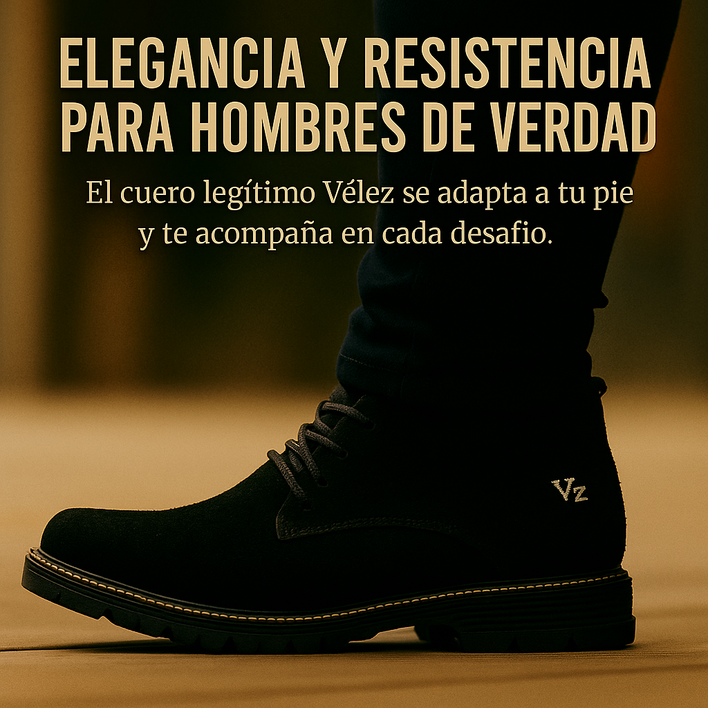 BOTIN VLZ DE CUERO GENUINO PARA HOMBRE